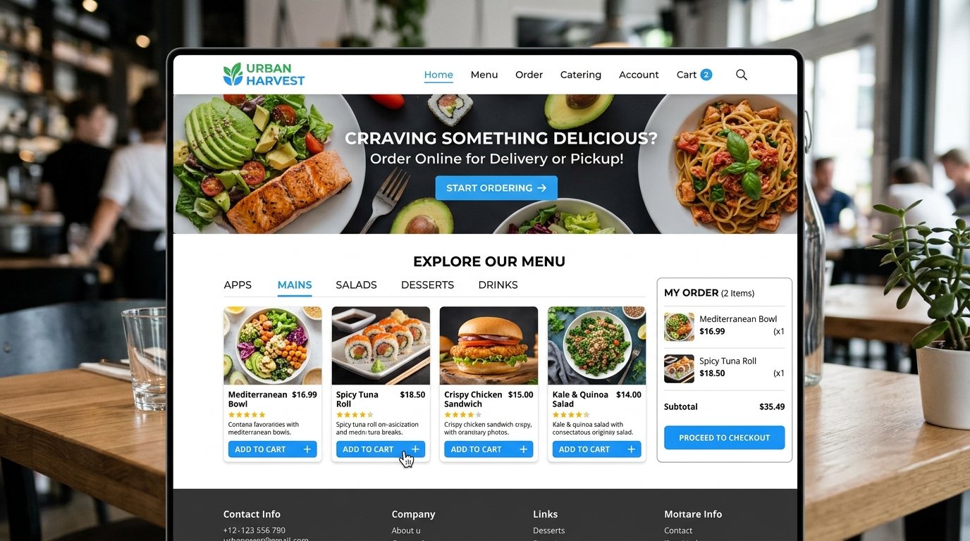 Restaurant & Cafe Sample Website